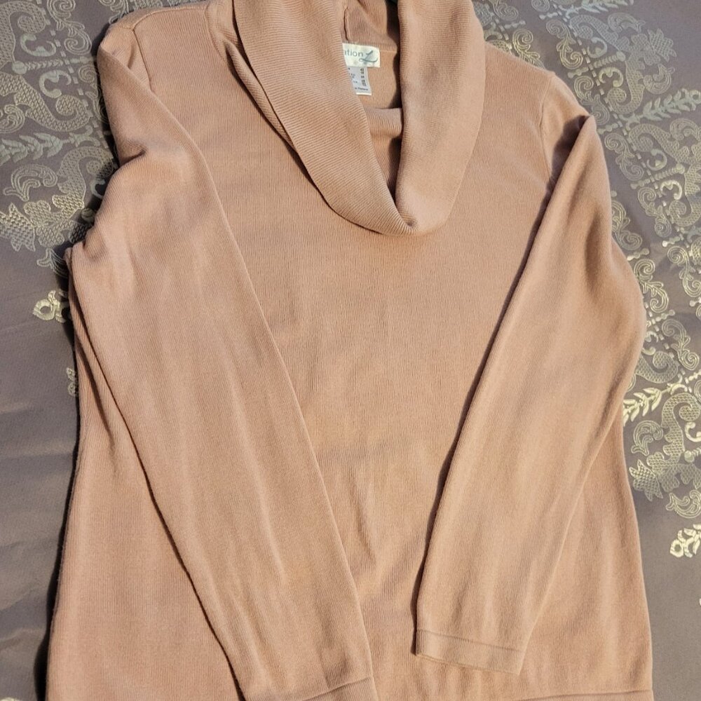 Rosey Pink Cowl Neck
